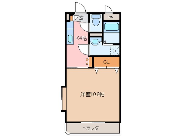 宮町駅 徒歩1分 1階の物件間取画像